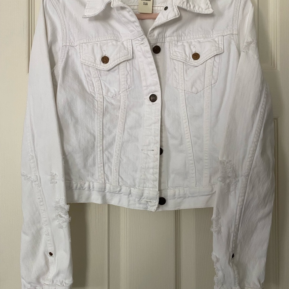 Denim and Supply by Ralph Lauren-white jean jacket barely worn